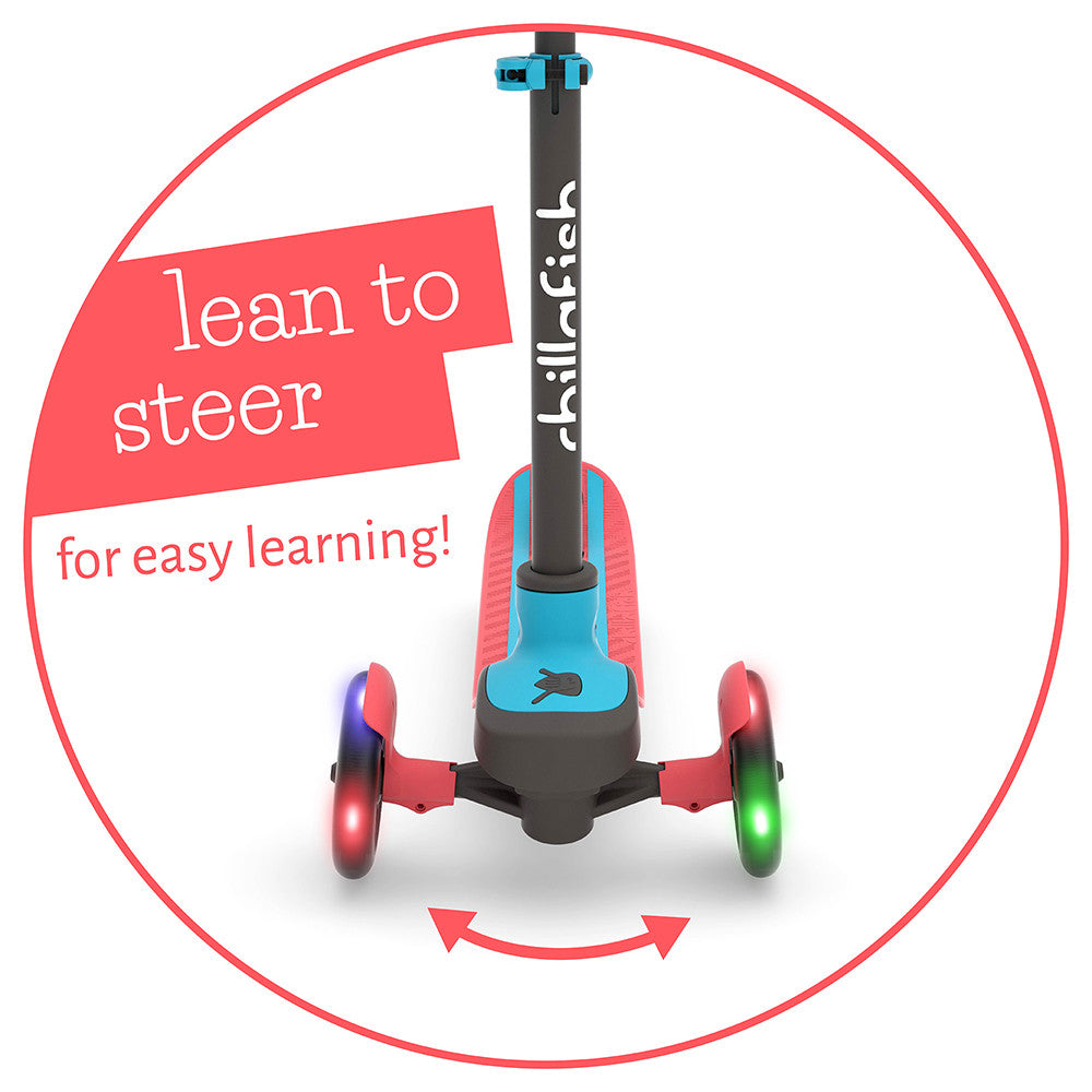 Chillafish Scotti GLOW CPSC02RED тротинетка червена - снимка 7