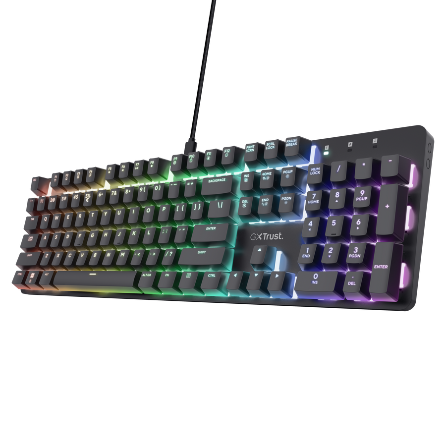 TRUST GXT 871 Zora Mechanical Gaming Keyboard Black US