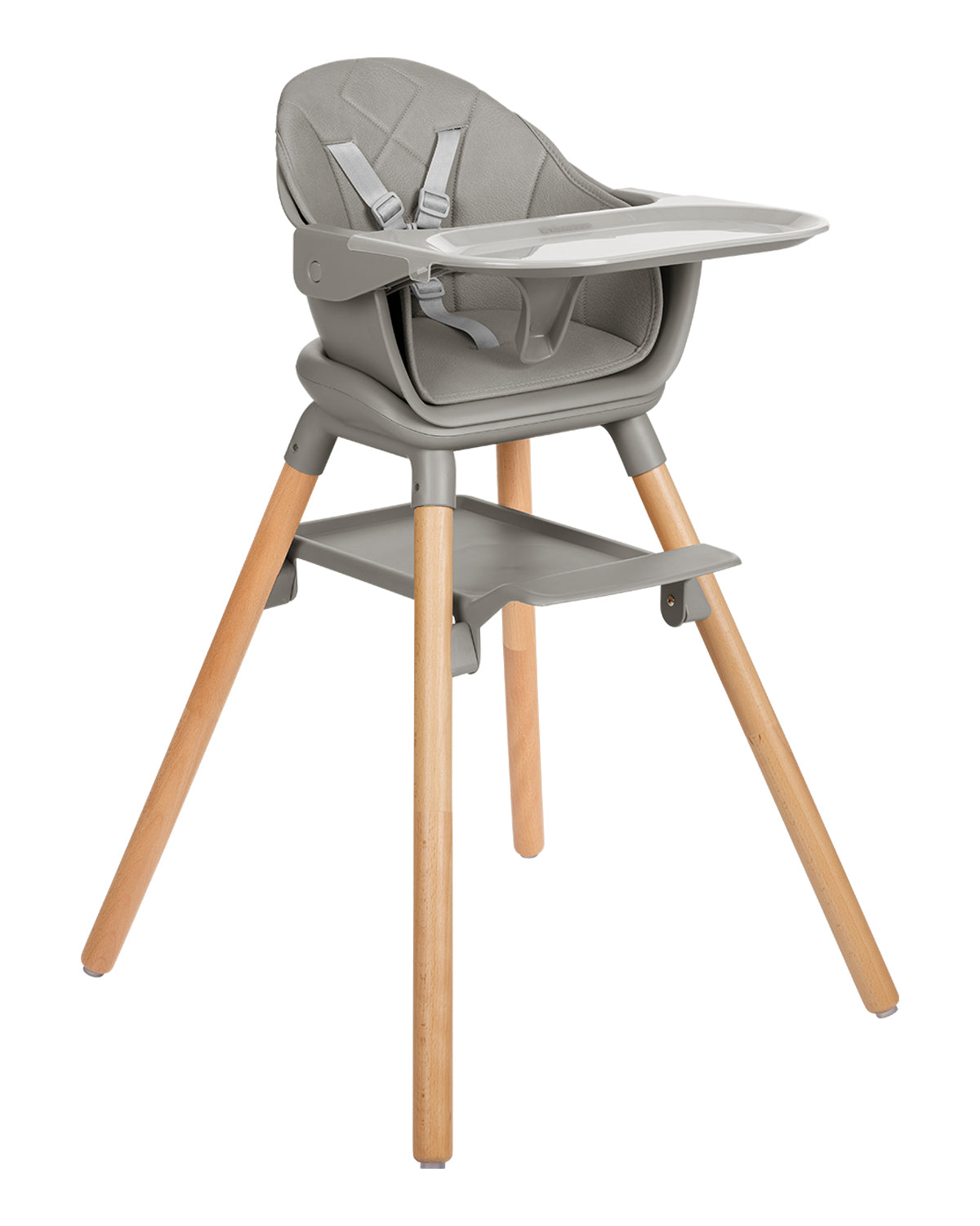 Стол за хранене 6в1 Woody Grey 2024 | Kikkaboo