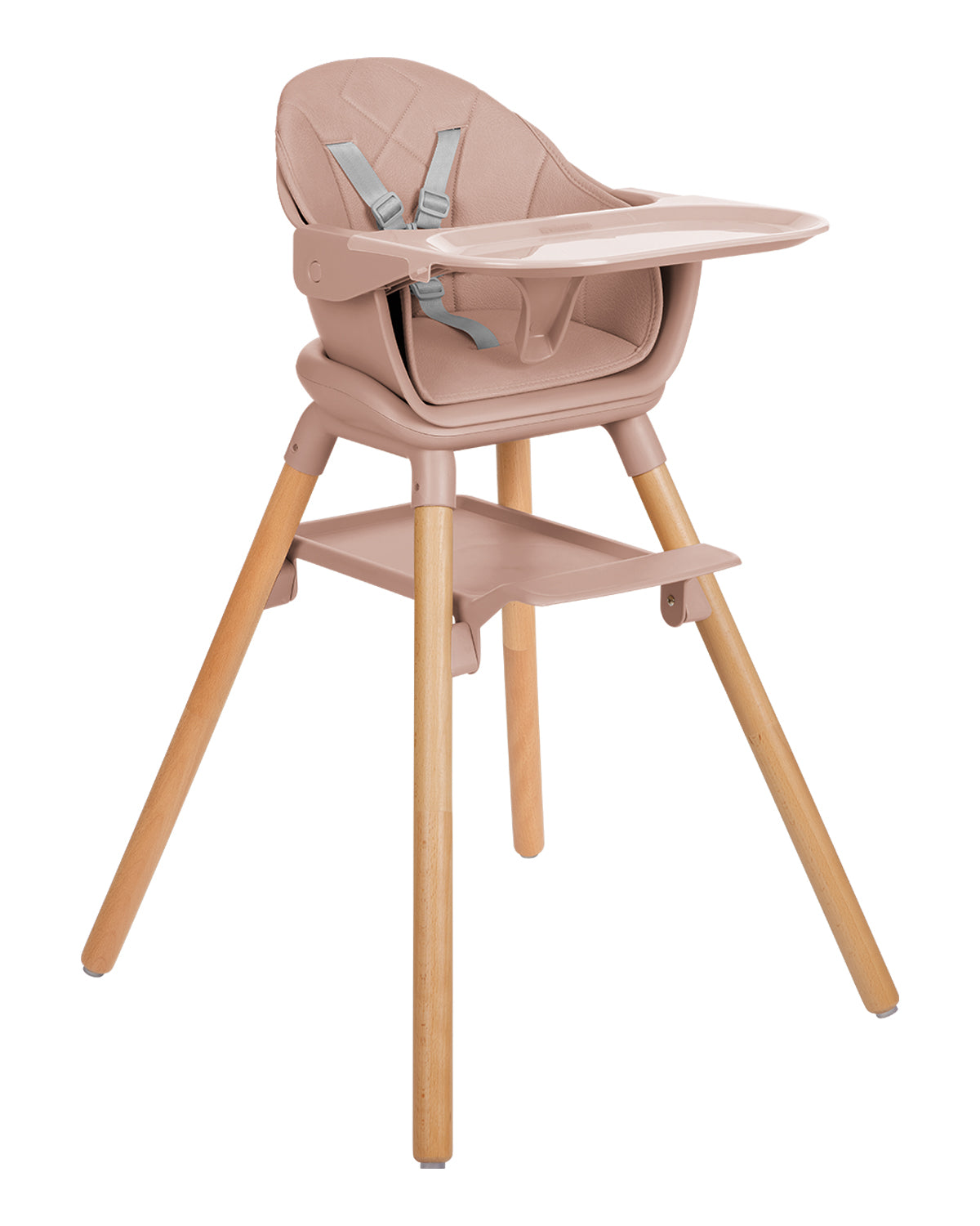 Стол за хранене 6в1 Woody Pink 2024 | Kikkaboo